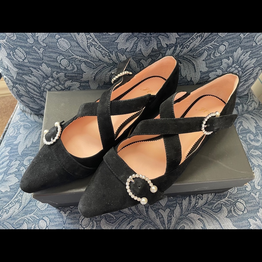 J Crew black suede flats - Picture 4 of 7